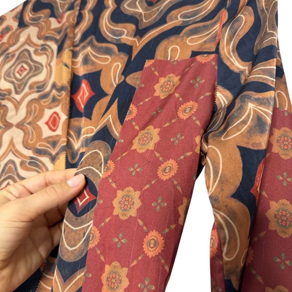 Misa Eliza Patchwork Wrap‎ Dress - Picture 8 of 14